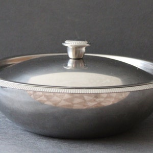 Plato de servicio vintage con tapa Tazón de pieza central Sopa Tureen Plato de verduras Plato con tapa plateada Pieza central de boda Mesa navideña