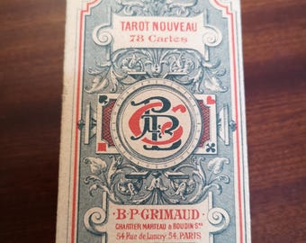 Vintage Tarot cards Grimaud Set of 78 Vintage original box