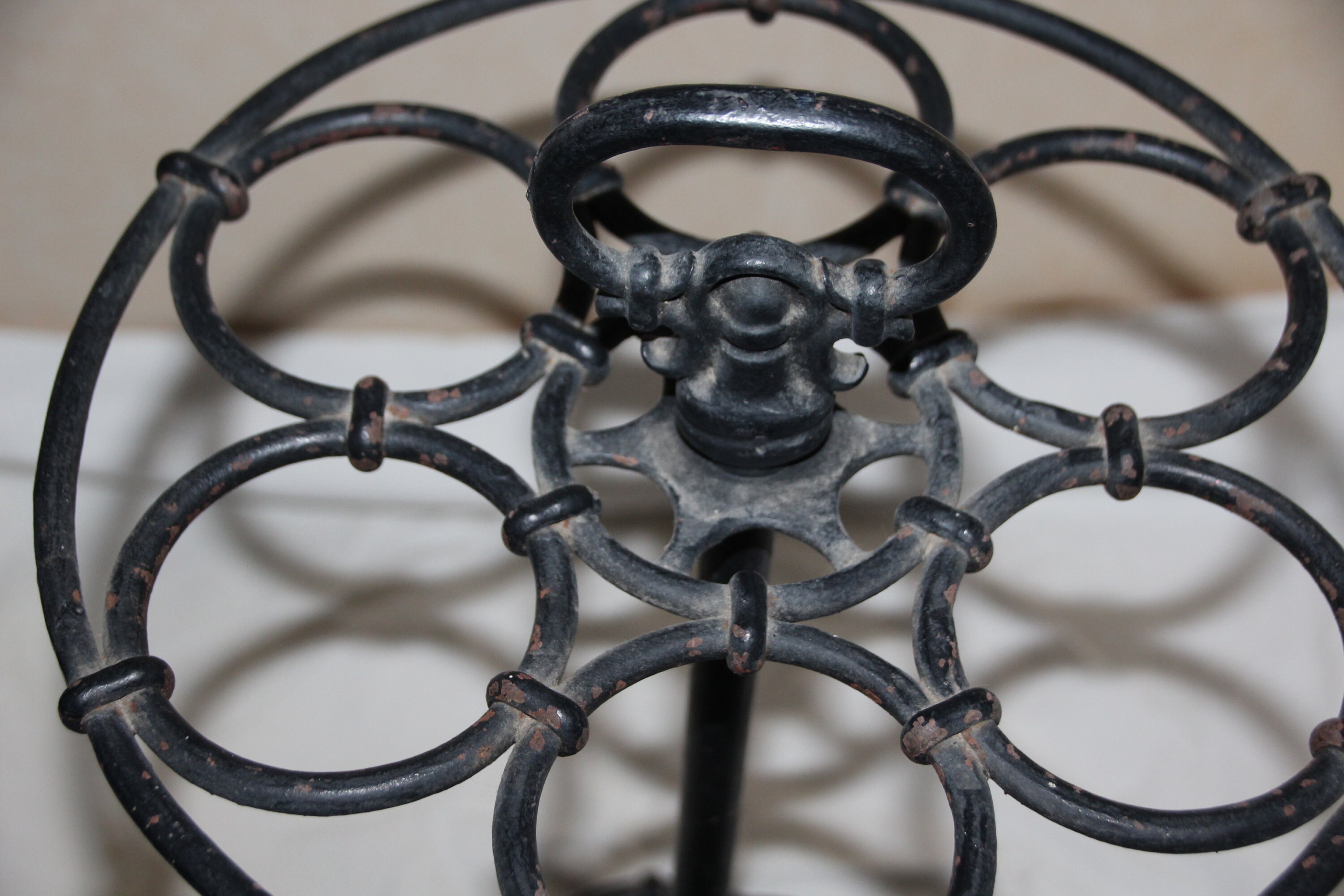 French Vintage Cast Iron Umbrella Stand With Handle French Etsy