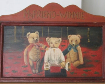 Teddy Bear Wall Decor Nursery framed art