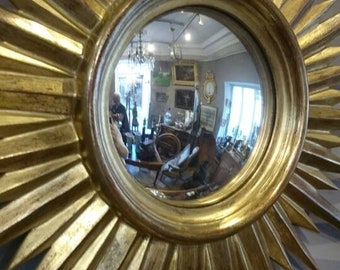 Gold Sunburst Mirror Antique Sunburst Mirror Vintage
