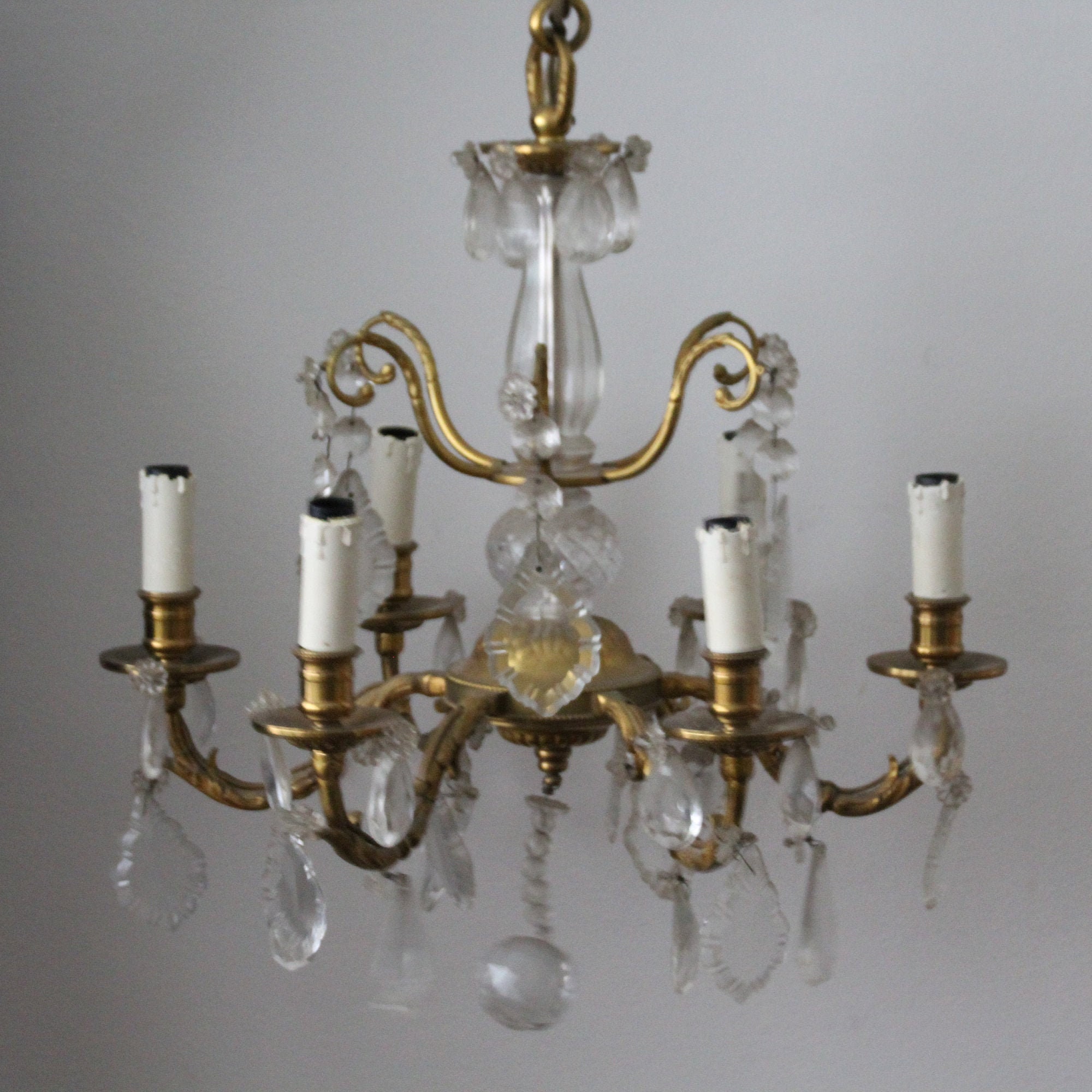 Lustre En Bronze Doré