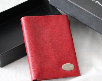 French red leather wallet Women's Leather card holder Ladies Red purse OLD NEW