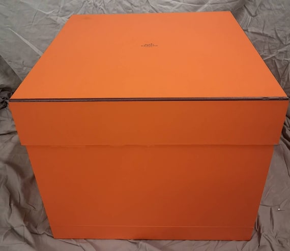 Extra Large Hermes Orange Box Authentic Fashion Accessories