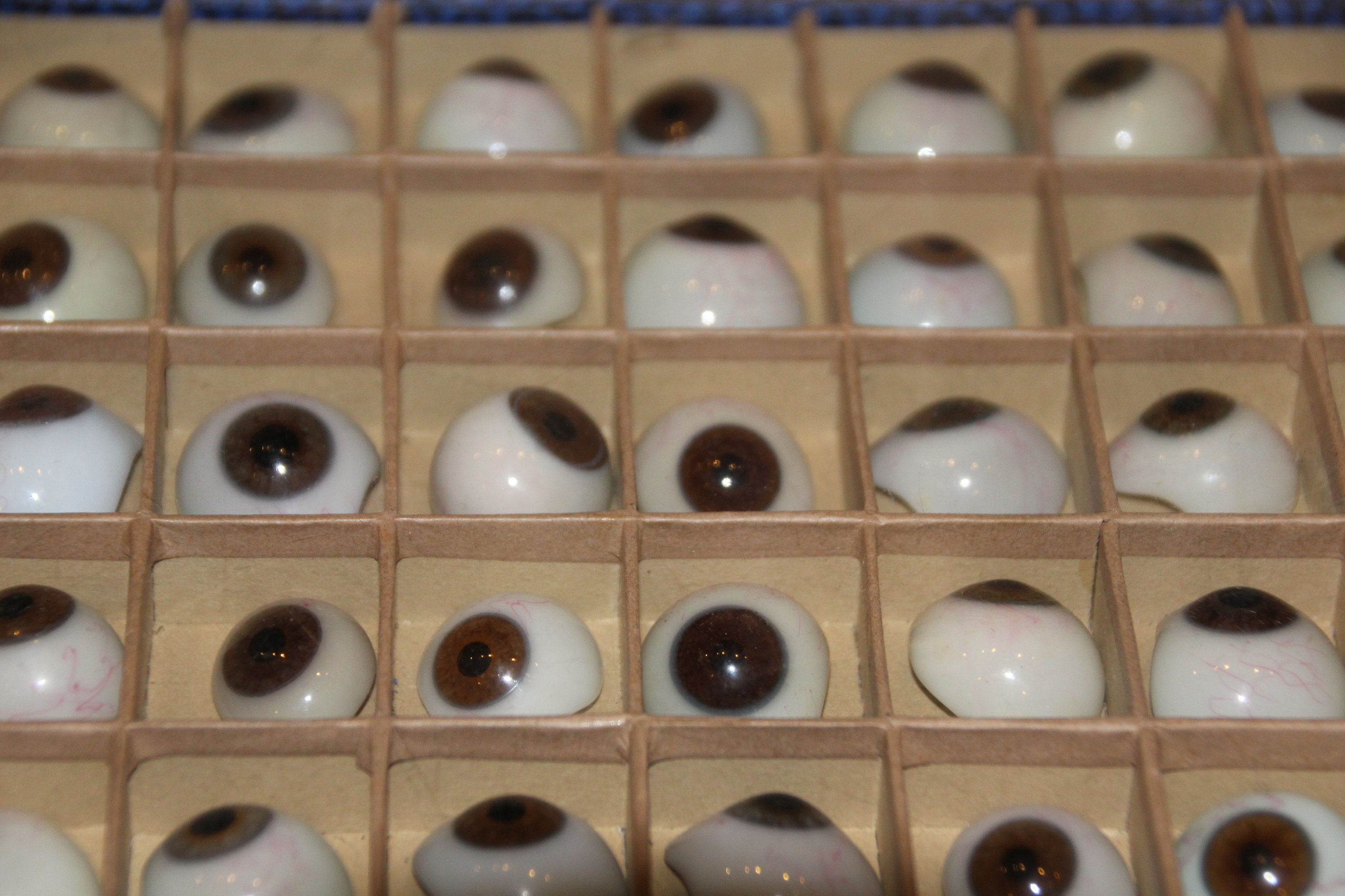 Vintage Glass Eye Vintage Prosthetic Human Glass Eyes