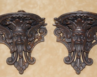 Gothic Wanddeko Satyr Dämon Teufel Satan Gargoyle Wandkunst Regal