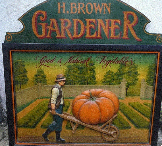 Vintage Halloween Décor Party Jardin Jardinage Jardinier Murale Citrouille Décoration Die Cut Jack O