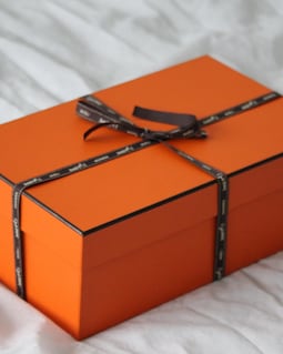 Hermes Shoe Box Shoebox Shoe Display Orange Storage Organization