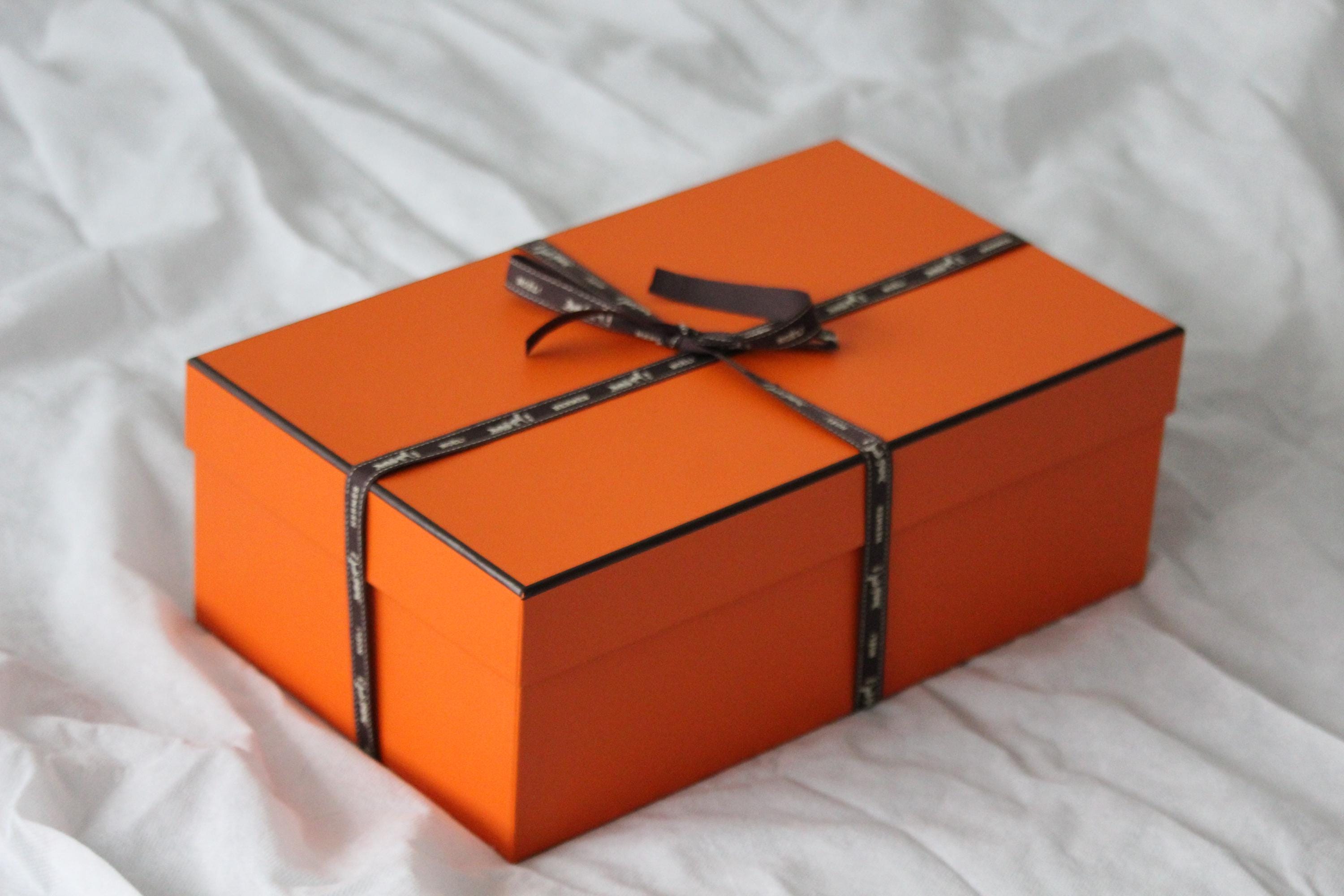 Hermes Shoe Box Shoebox Shoe Display Orange Storage Organization