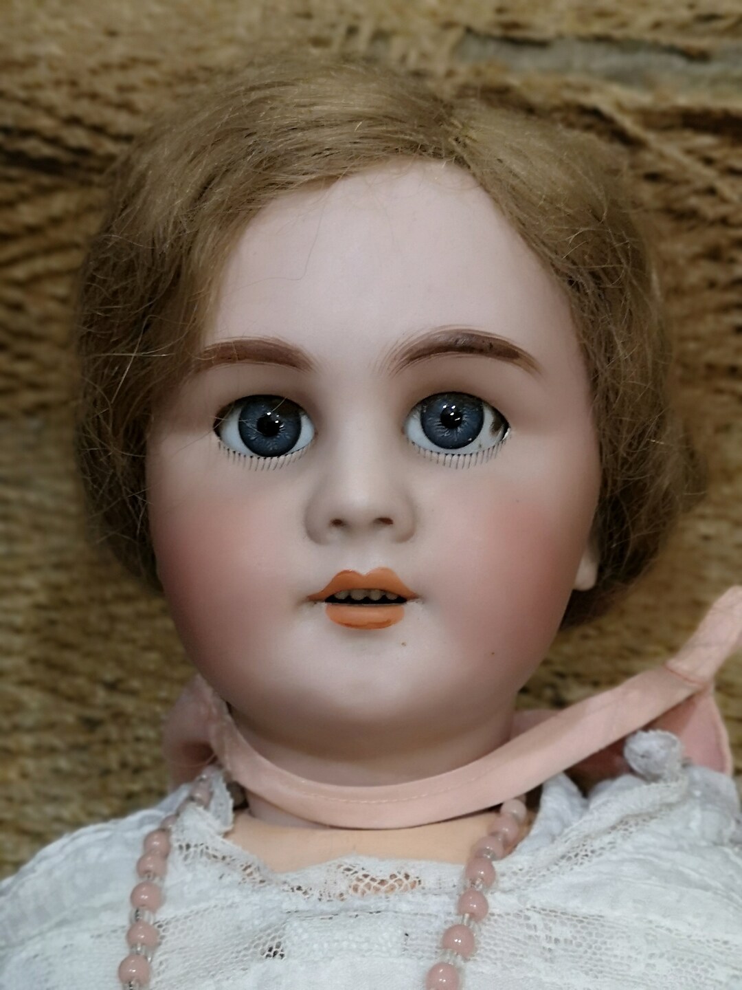 SOLD Vintage Porcelain Doll DEP Art Doll Bisque Doll Collectible Doll Toy Gift Girl Antique Doll