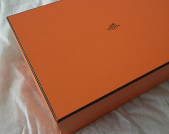 Hermes Shoes Box Orange Gift Box Storage Organization Fashion 