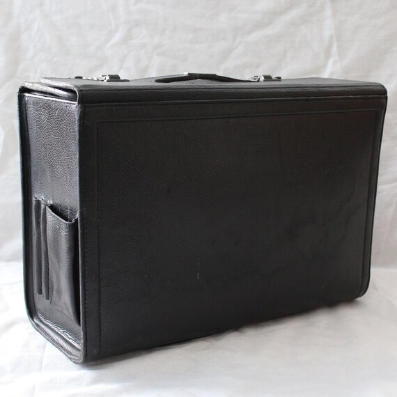 ランセル アタッシュケース ブラックレザー ブリーフケース ドクター