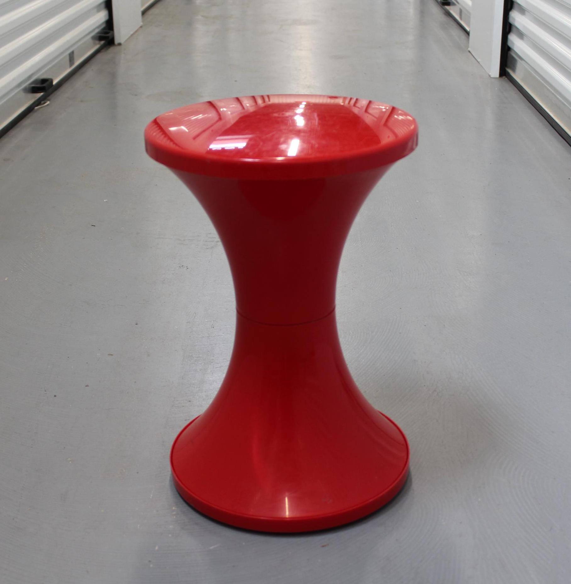 Red Space Age Chair Space Age Stool Tam Tam by Henri Massonnet