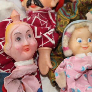 Vintage French Hand puppets Guignol theater Puppet art Puppetry Puppet show Marionnettes Puppet animation Puppet theatre  Vintage dolls Toys