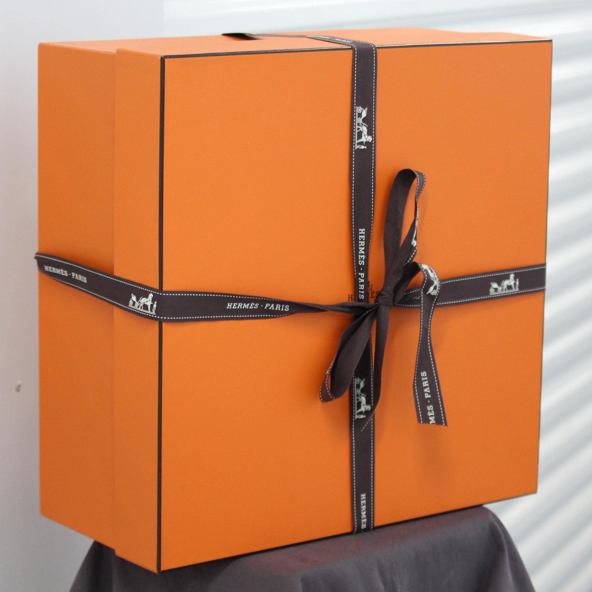 Large Hermes Box Orange Box Large Authentic Hermes Box Fashion