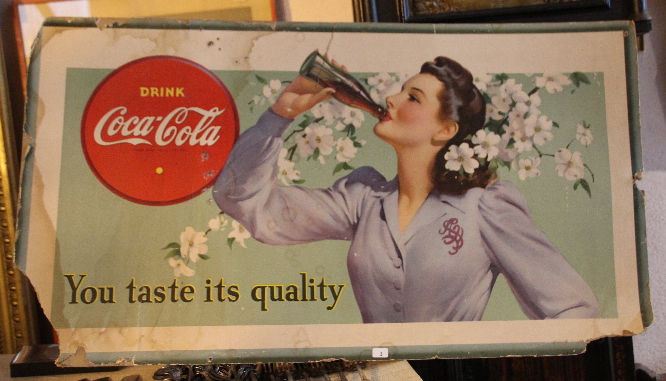 Vintage Coca-cola Pin-up Girl Advertising Sign - Etsy