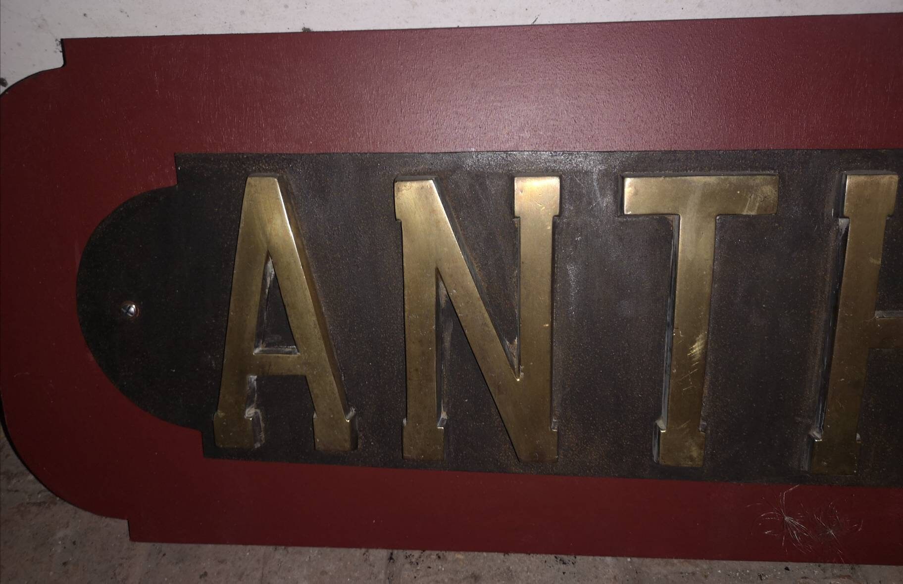 Signe Nom Du Bateau Décor Mural Maison de Enseigne en Métal Vintage Bar Hommes Grotte Décoration Nau