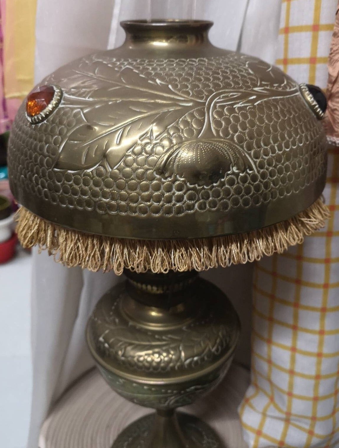 lampe À Huile En Laiton