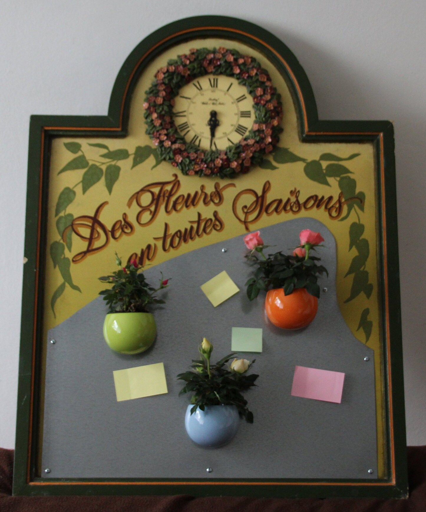 Usine d'air Magnétique Porte Mini Jardinière Frigo Aimant Planteur Airplant Shopping Liste Wall Art 