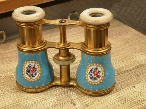 CELESTIAL ブルー フレンチオペラグラス Celestial ブルー ゴールド