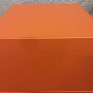 Extra large Collectible Orange box Large Authentic Hermes box Fashion accessories Hermes Paris Luxury gift Hermes storage box Birkin Kelly image 5