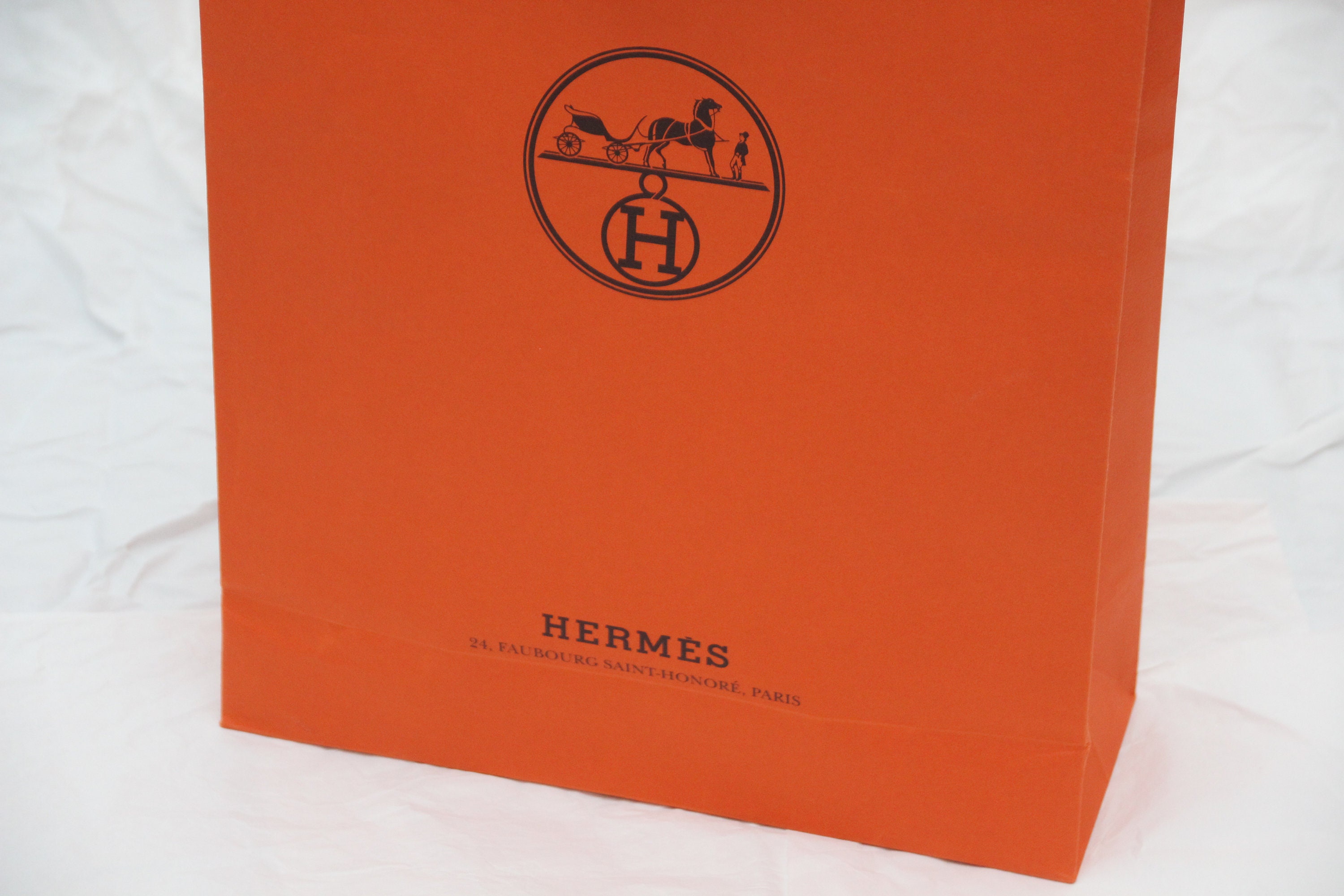 Orange Hermes Shopping Bag Gift Wrapping Elegant Gift for Her