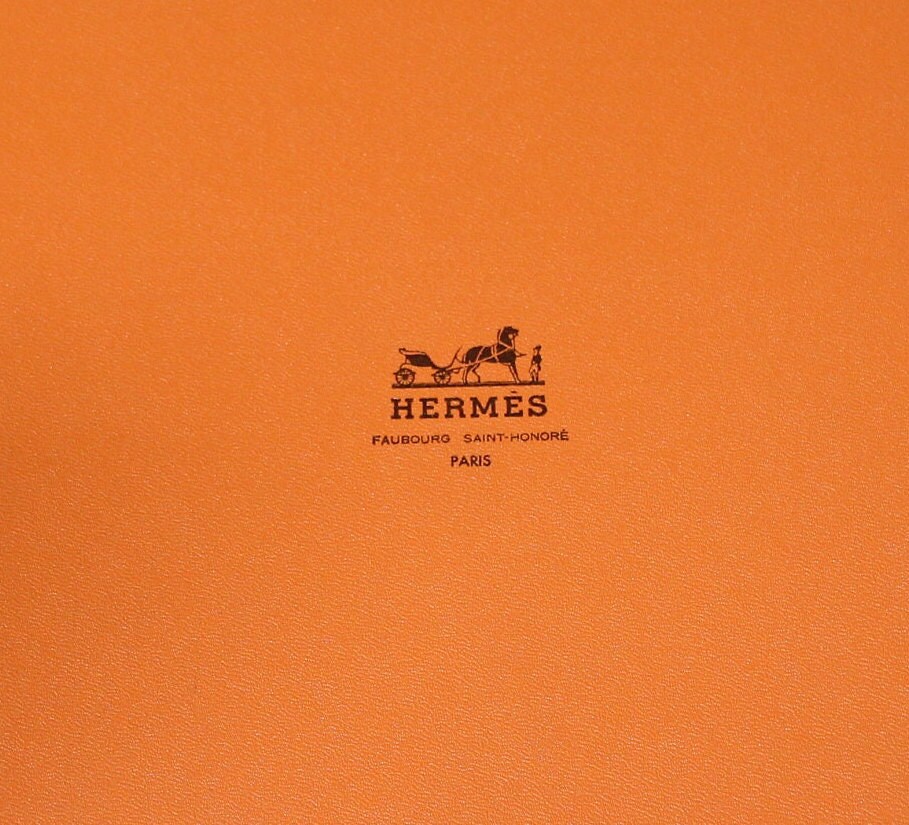 SOLD Orange Hermes Scarf Equestrian Cigar Box Purse –
