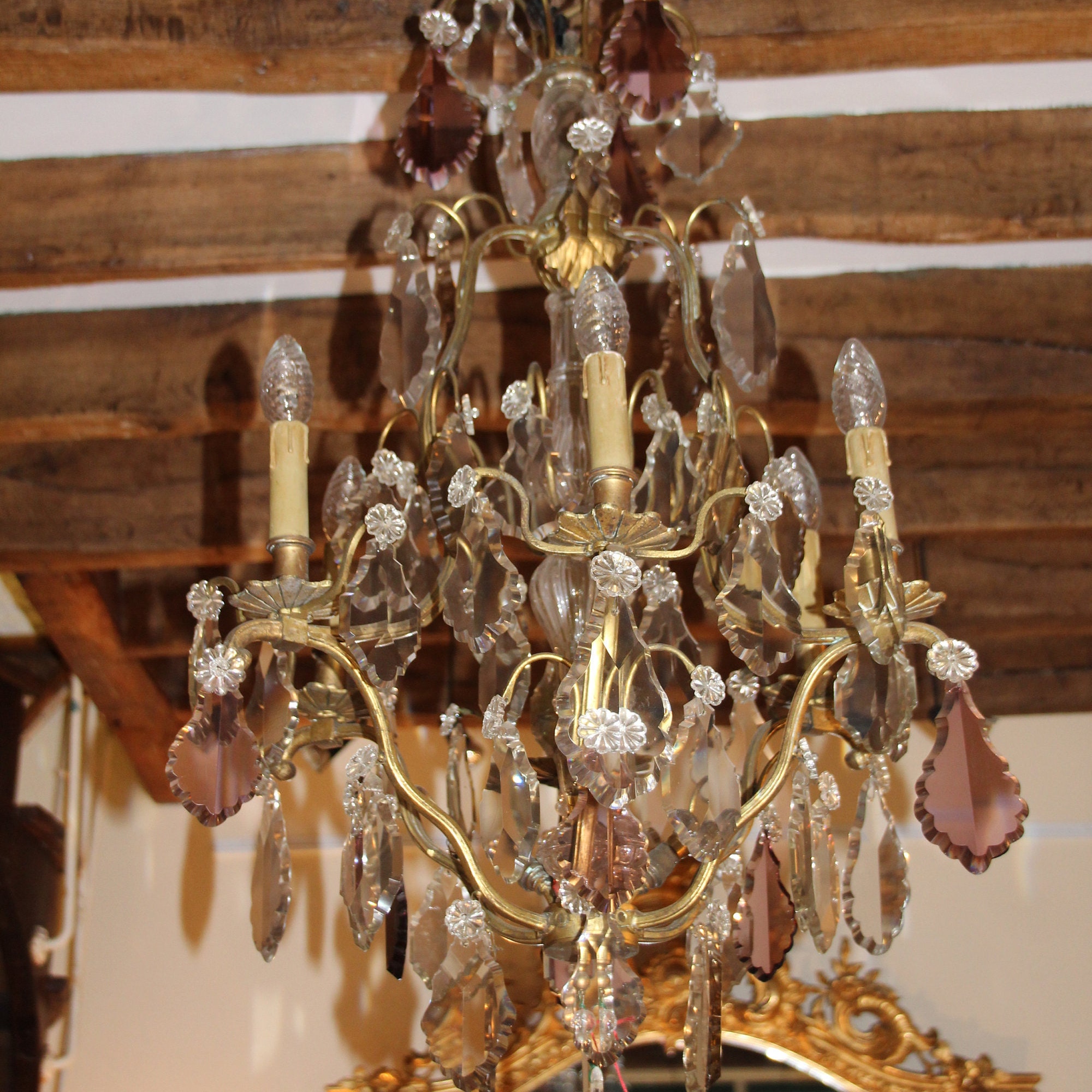 Crystal Chandelier French Antique Lighting Luxury 50