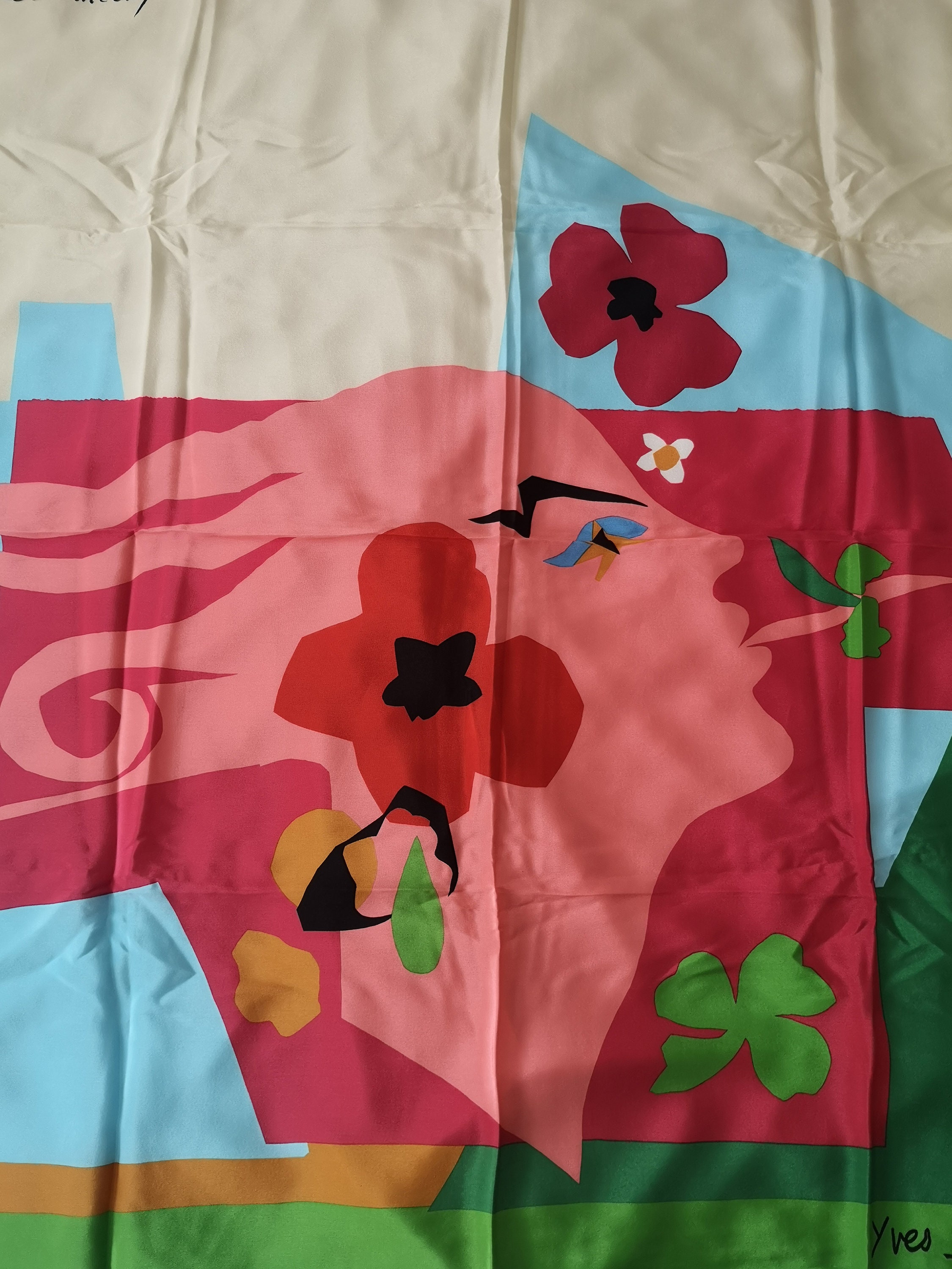 yves saint laurent silk scarf