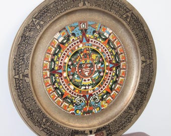 Aztec calendar. Exact replica of the 