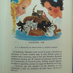 French Vintage book Heidi Set of 3 Little girl adventures Children's book Kids Illustrated image 2