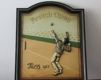 Arte della parete del tennis Arte del tennis antico Arredamento del tennis Regalo del tennis Arredamento della parete del tennis Segno del tennis Arredamento retrò Arte della parete vintage Arredamento vintage Sport