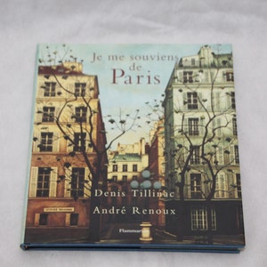 Paris pictures book Paris views Paris cafe Paris illustrations France French book Vintage Decorative book Book in French Vintage book