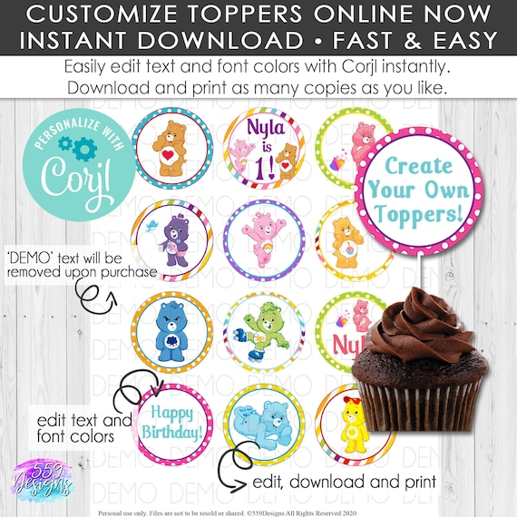 Create your own care bear best sale online