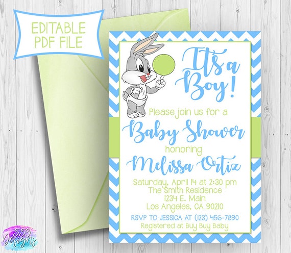 tweety-bird-baby-shower-invitations-looney-tunes-there-are-several