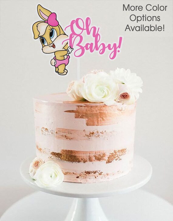 Baby Looney Tunes Cake Topper Baby Shower Baby Lola Oh Etsy