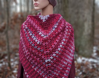 Multi red shawl