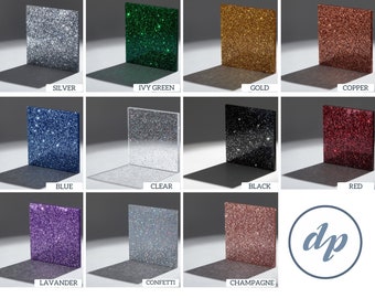 Acrylic Glitter Laserable Sheet