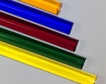 Varilla de acrílico extruido de color: ¡elija entre 7 colores diferentes!