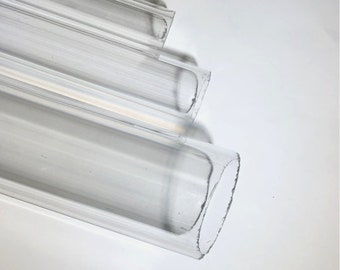 Acrylic Tube - CLEAR - Extruded - Varying Thicknesses