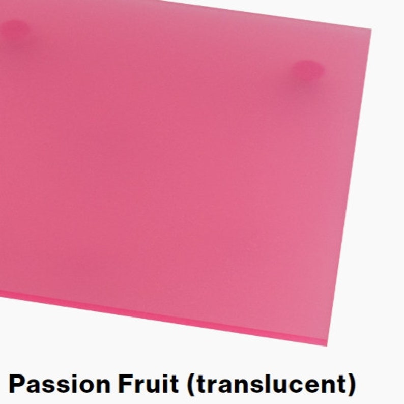 Frosted Laserable Acrylic Sheet Passion Fruit