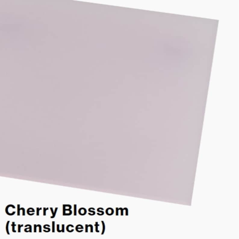 Frosted Laserable Acrylic Sheet Cherry Blossom