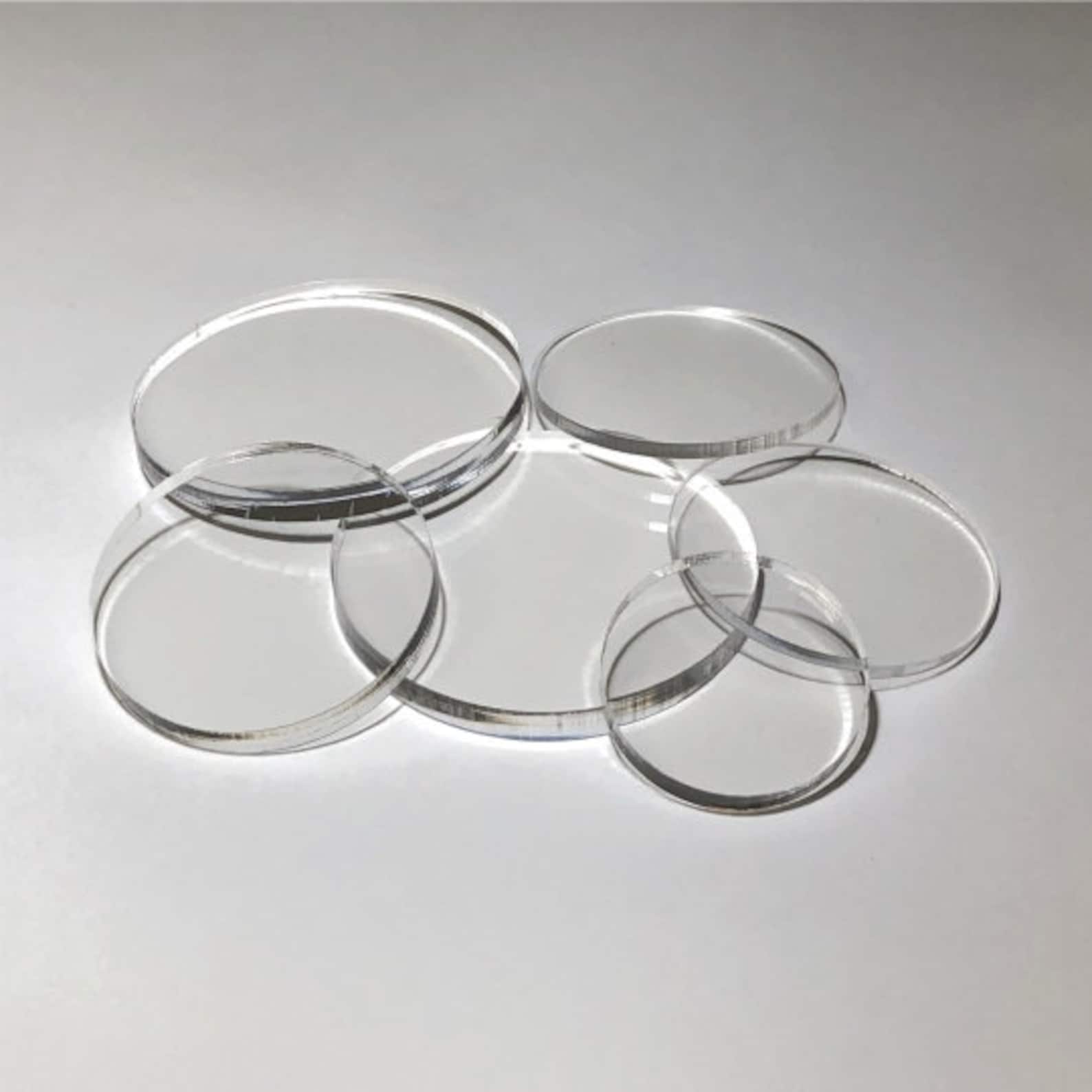 Clear Acrylic Discs Clear Plexiglass Discs Plastic Circles Etsy