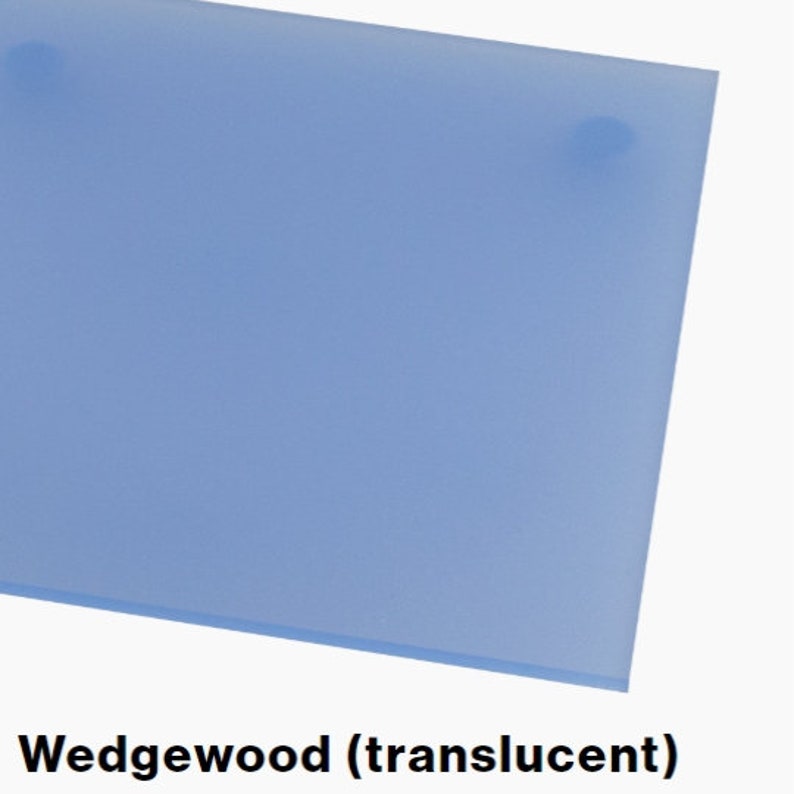 Frosted Laserable Acrylic Sheet Wedgewood