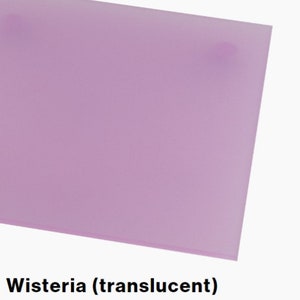 Frosted Laserable Acrylic Sheet Wisteria