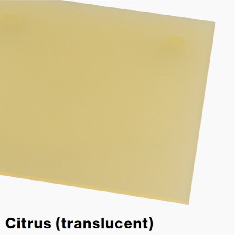 Frosted Laserable Acrylic Sheet Citrus