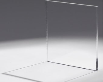 8" x 10" Pulgadas Clara Hoja de Plexiglás - RECOGER SU ESPESOR