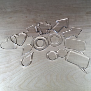 Acrylic Shapes - Range of shapes in multiple thicknesses