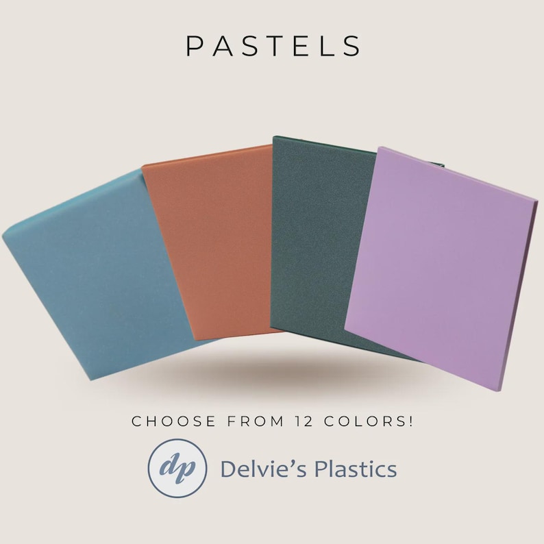Pastel Acrylic - Laserable Acrylic Plexiglass Sheet image 1
