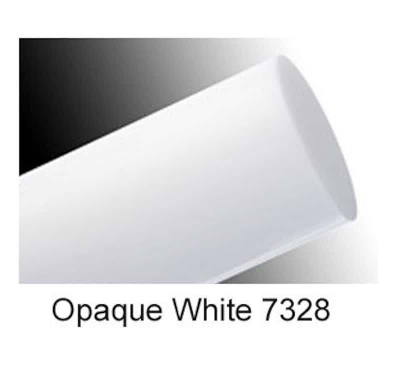 May include: Opaque white 7328 round rod.